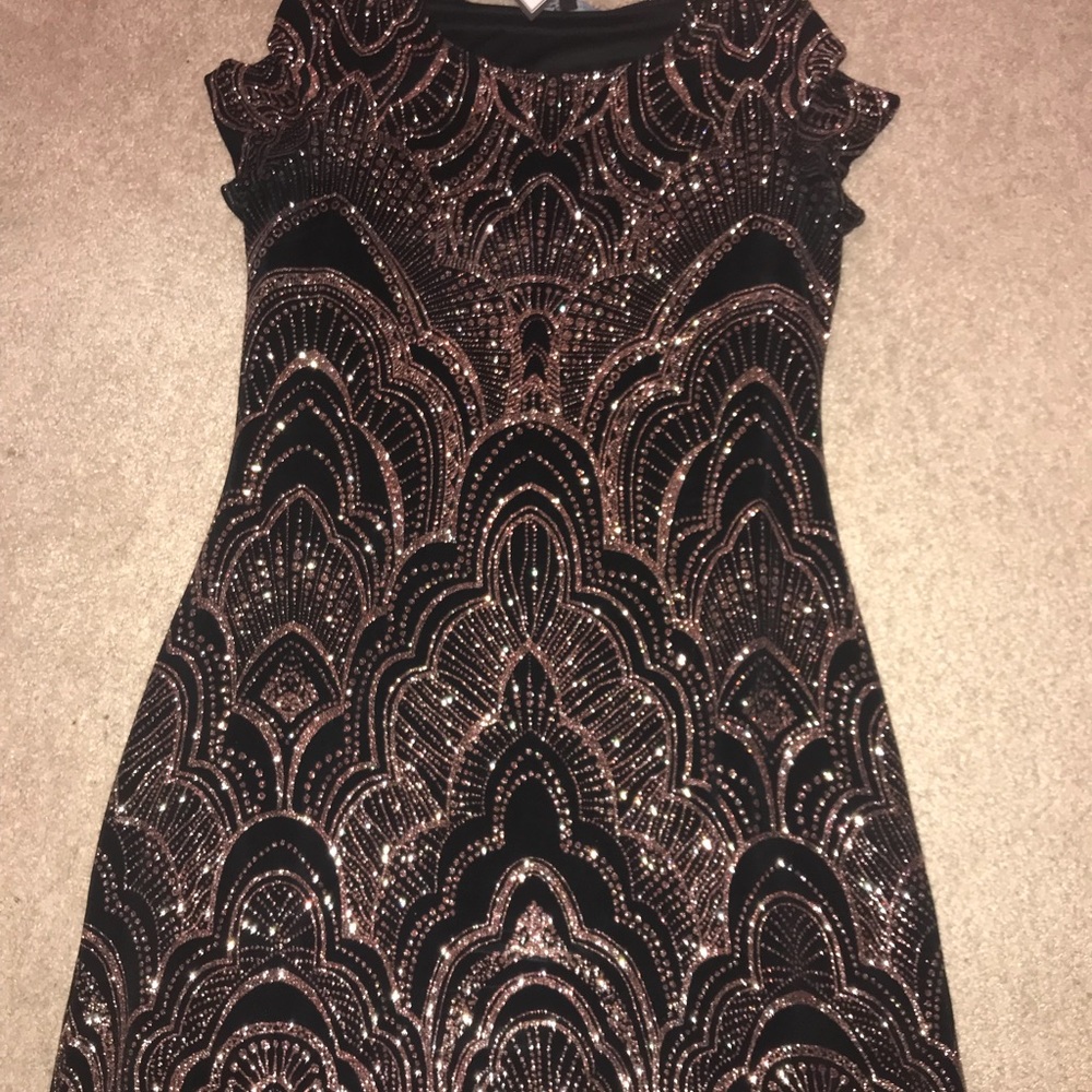 Glitter print dress size M - Picture 4 of 6